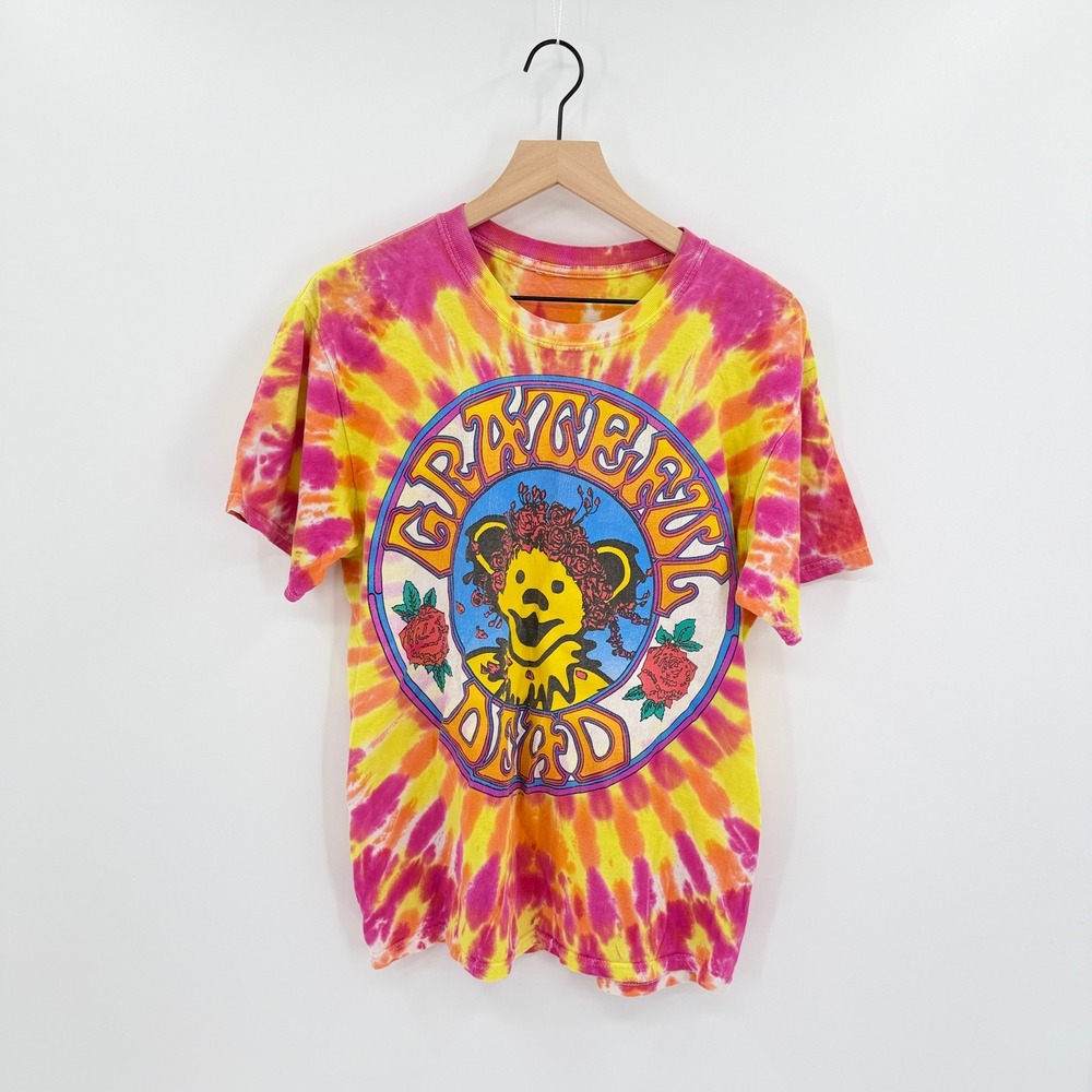 Vintage 1994 Grateful Dead Bertha Bear Tie Dye T-Shirt GDM Psychedelic Hippie
